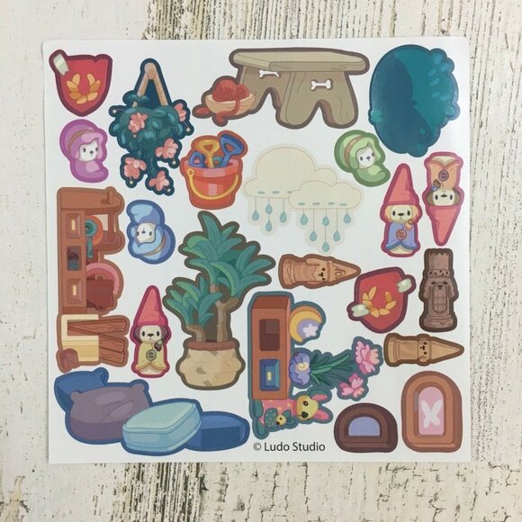 Bluey STICKERS Sheet for School House Playset Gnomes for Figure Toy Replacement - Picture 1 of 3